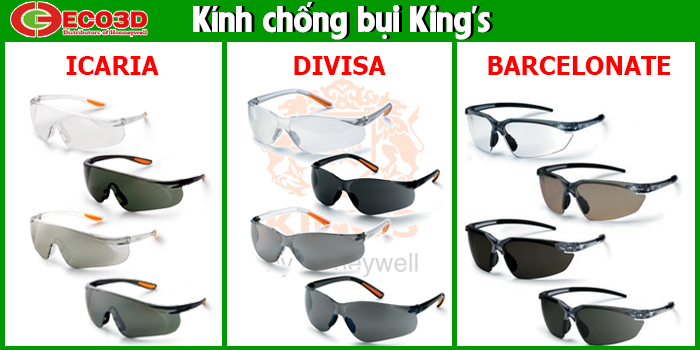 Các loại kính chống bụi King's