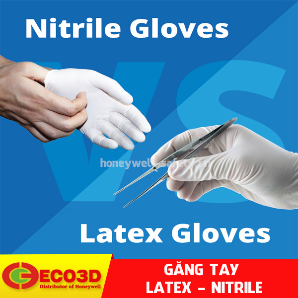 găng tay phòng sạch nitrile và latex