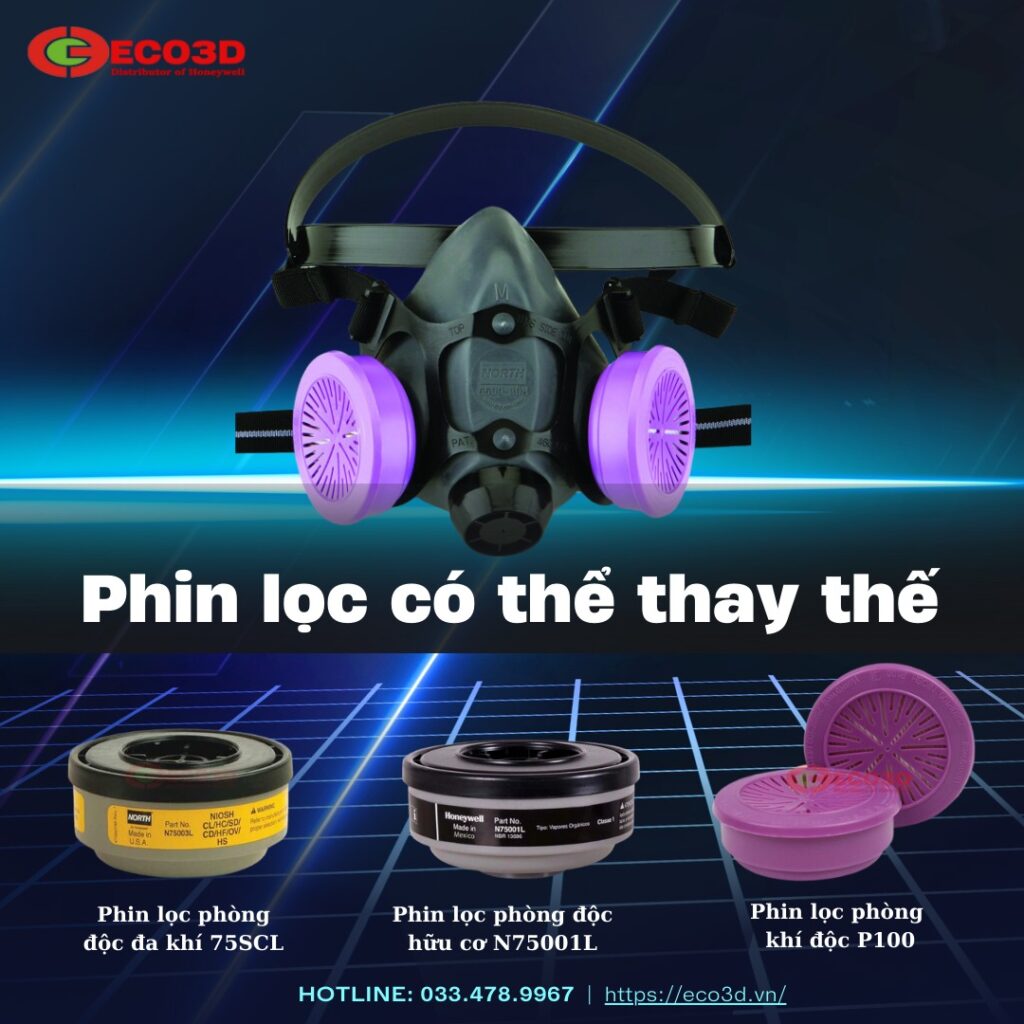 Thay phin mặt nạ phòng độc