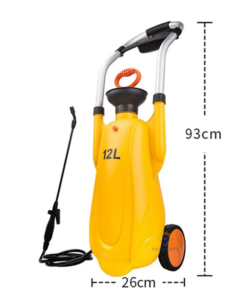 Bình rửa mắt khẩn cấp di động 12L có bánh xe