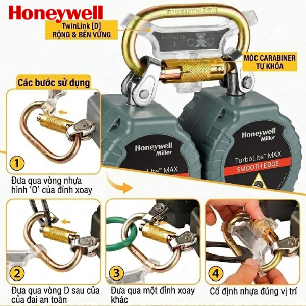 Bộ giới hạn rơi cá nhân Honeywell Smooth Edge MFLEW2-12/6FT
