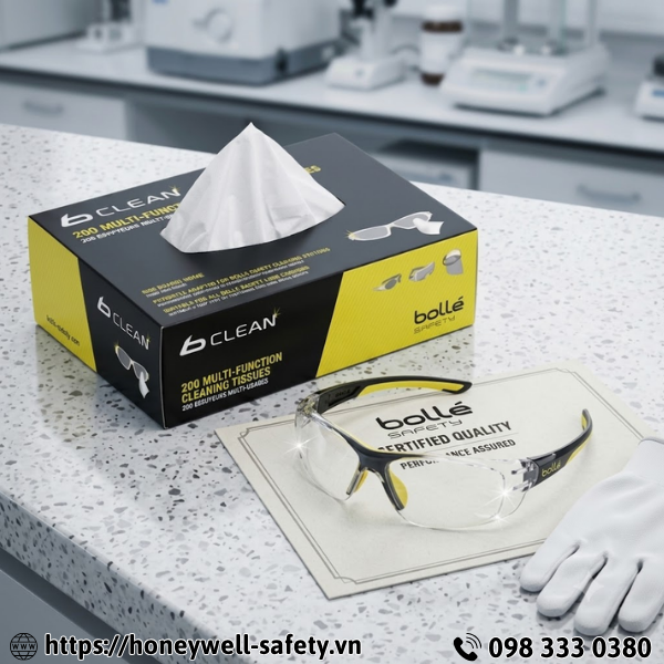 Khăn giấy lau kính khô Bolle Safety
