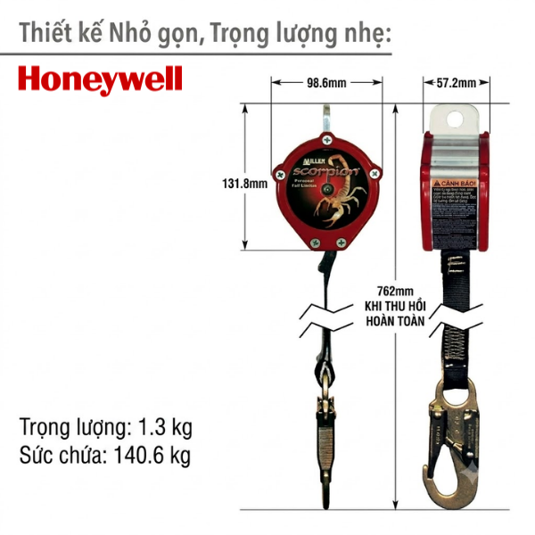 Khóa hãm chống rơi Miller PFL-2-Z7/9FT
