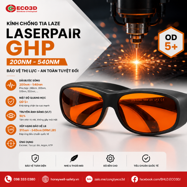 Kính chống tia laser LaserPair GHP 200 - 540nm
