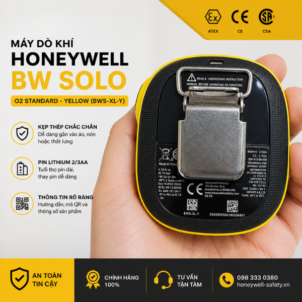 Máy dò khí Honeywell BW Solo