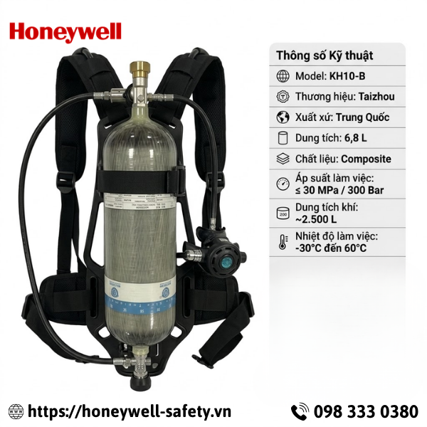 Bình khí SCBA Composite 6.8L KH10-B