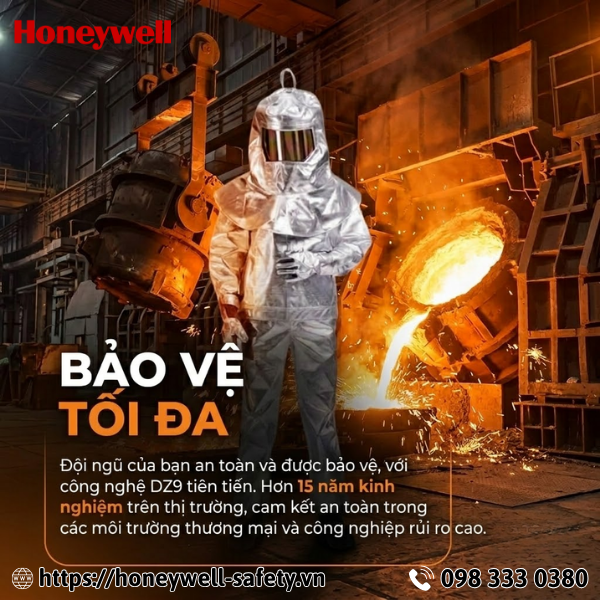 Bộ quần áo chịu nhiệt 500 độ C QA-CN500-TN