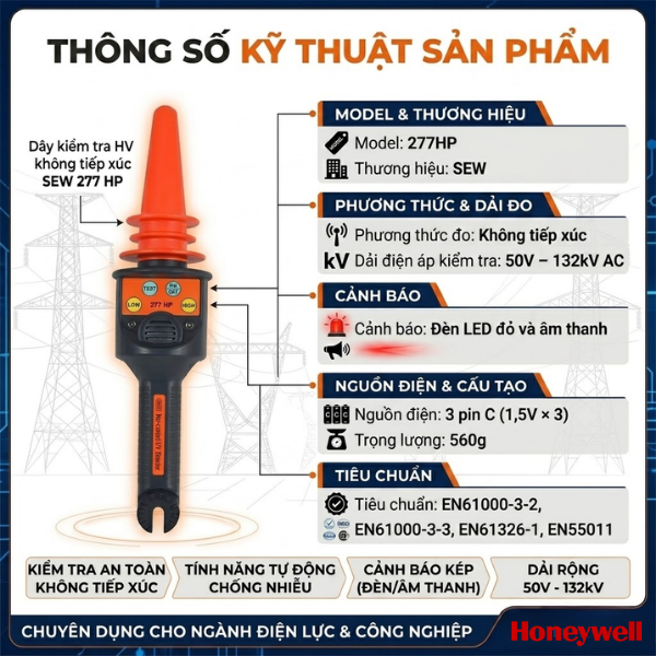 Bút thử điện cao thế không tiếp xúc SEW 277HP