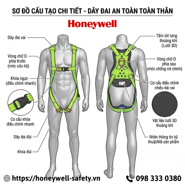Dây đai an toàn toàn thân AL A VINAB-A001-01
