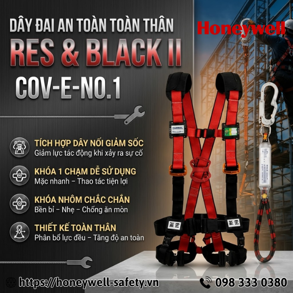Dây đai an toàn toàn thân RES & BLACK II
