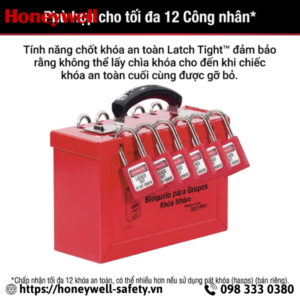 Hộp khóa nhóm di động Master Lock Latch Tight 498A