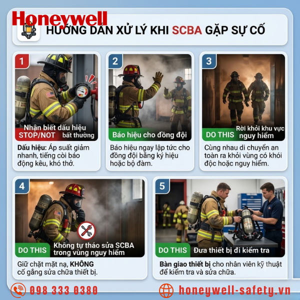 Hướng dẫn xử lý khi phát hiện SCBA gặp sự cố