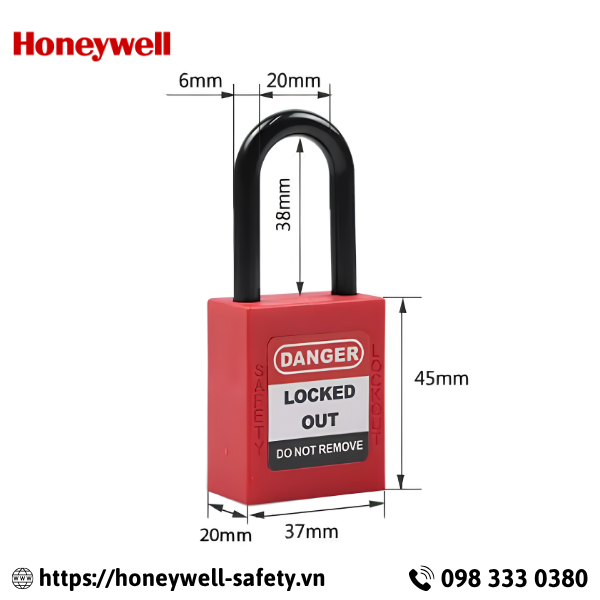 Khóa an toàn cùm nylon cách điện 6mm PROLOCKEY P38P