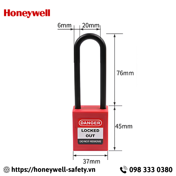 Khóa an toàn cùm nylon cách điện 6mm PROLOCKEY P76P