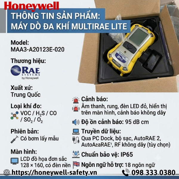 Máy đo đa khí Honeywell MultiRAE