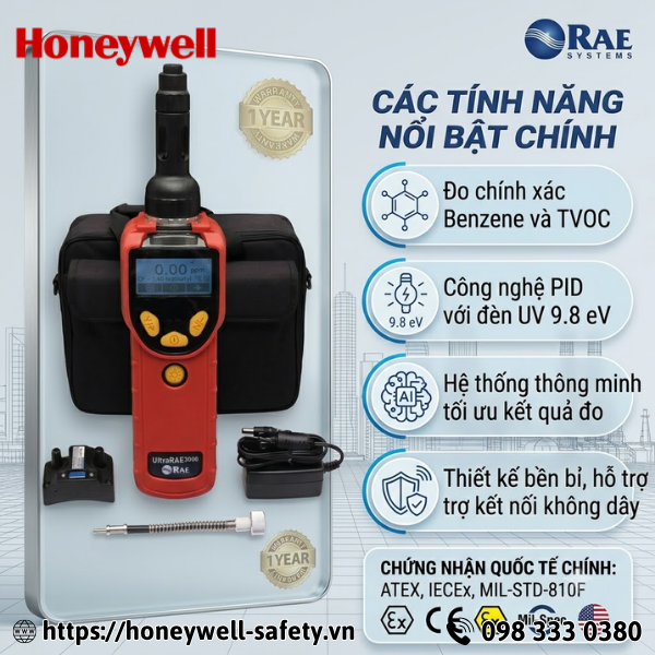 Máy đo khí benzene và tvoc UltraRAE 3000+ PGM-7360