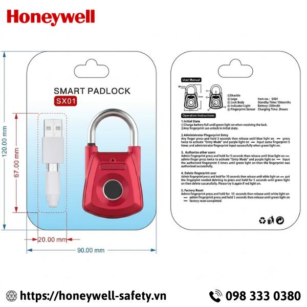Ổ khóa vân tay thông minh BEIAN BA-SX01
