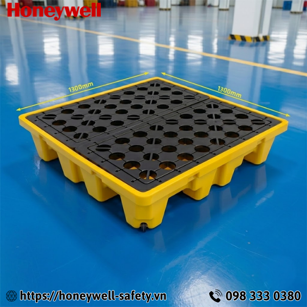 Pallet chống tràn hóa chất 4 phuy
