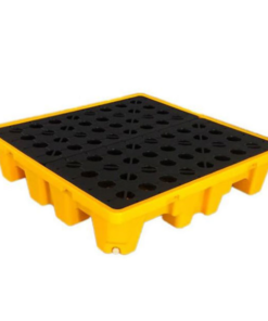 Pallet chống tràn hóa chất 4 phuy 1300 × 1300 × 300mm