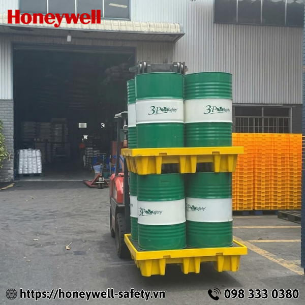 Pallet chống tràn hóa chất 4 phuy