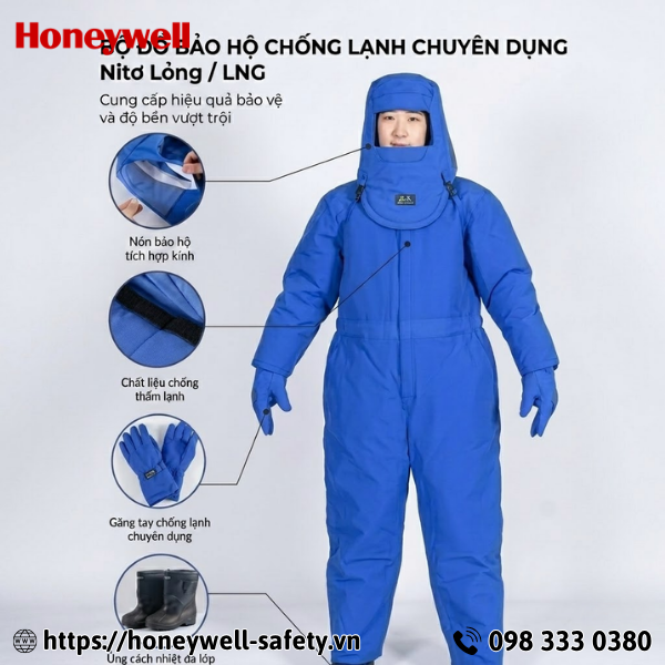 Quần áo chịu nhiệt lạnh Nitơ -250°C