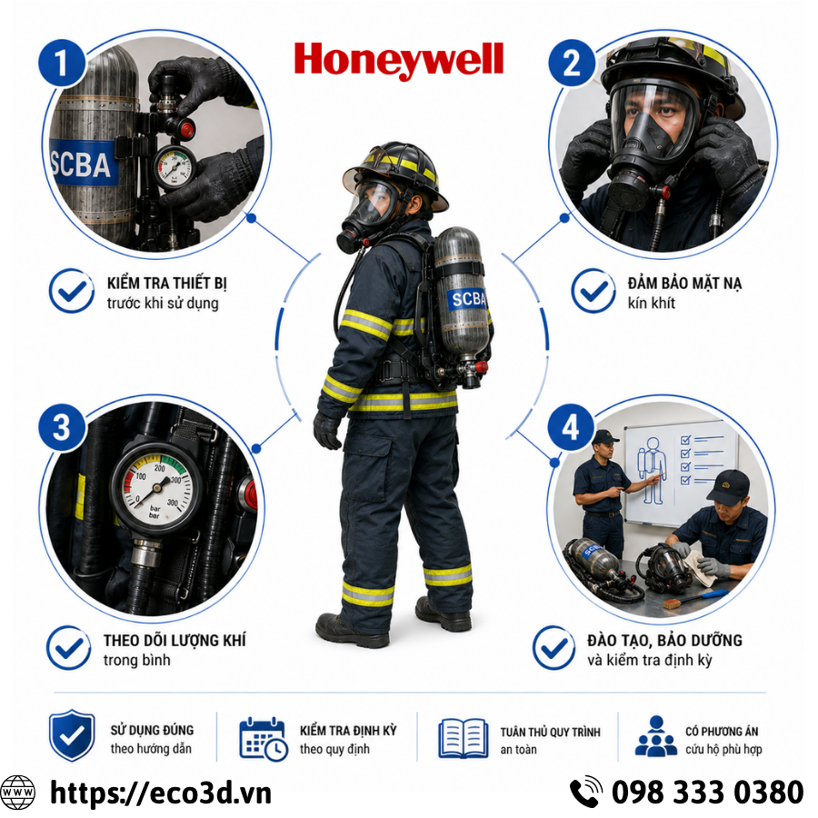 Những lưu ý quan trọng khi sử dụng SCBA
