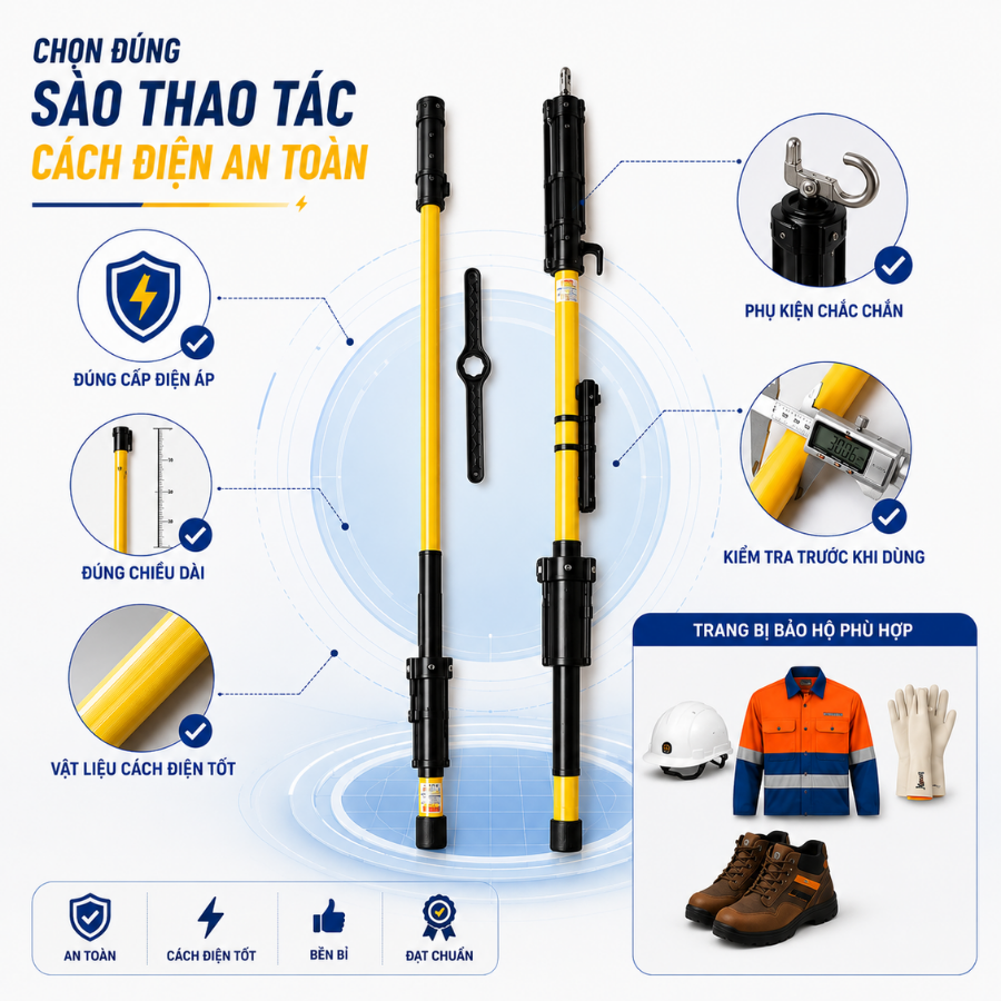Sào thao tác cách điện