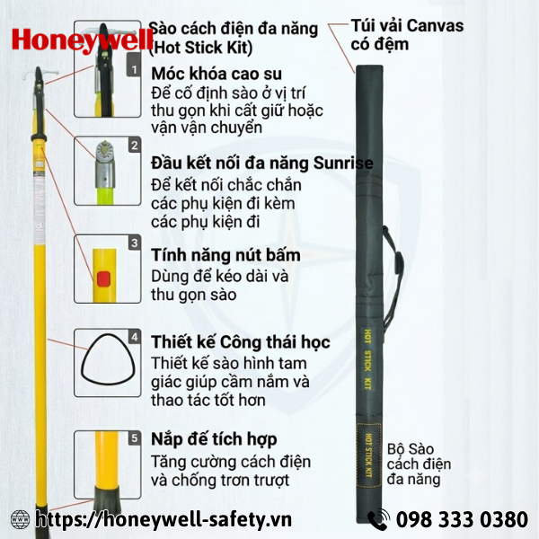Sào thao tác HS-175-4 cách điện 110kV