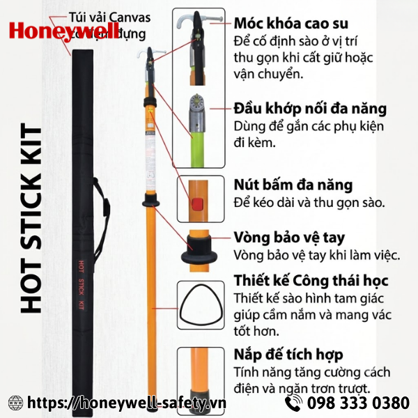 Sào thao tác SEW HS-175-5 cách điện 110kV