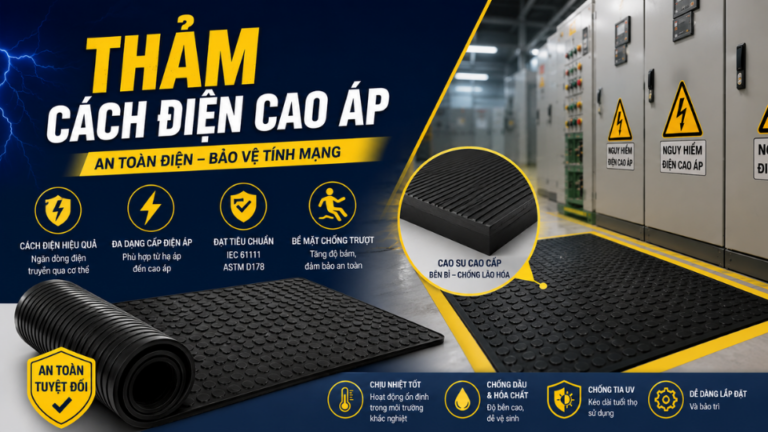 Thảm cách điện là gì? Hướng dẫn chọn thảm cách điện đạt chuẩn IEC 61111