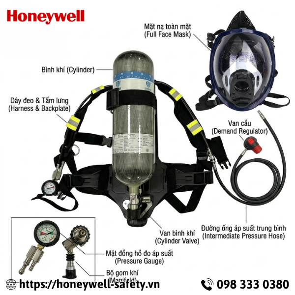 Thiết bị trợ thở cá nhân SCBA 6.8L KH10