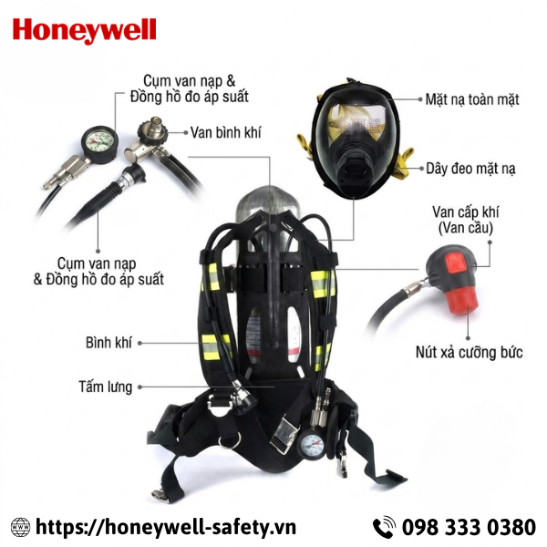 Thiết bị trợ thở cá nhân SCBA 6.8L KHZ10
