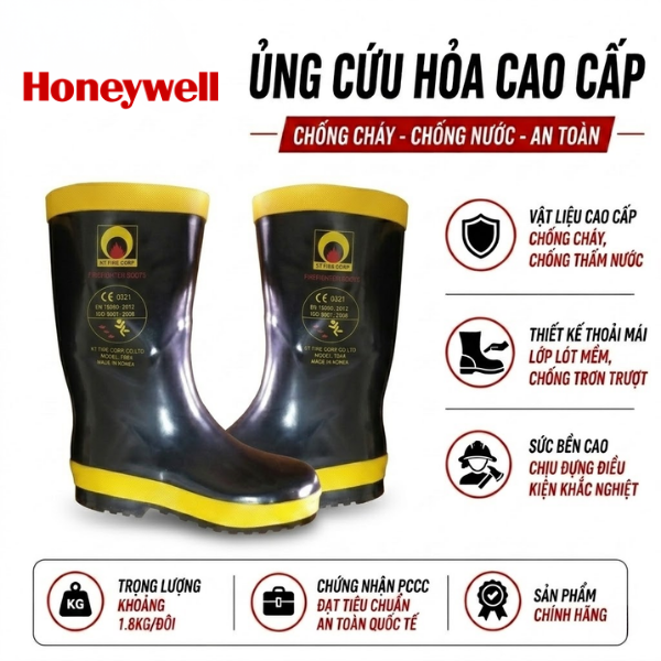 Ủng chống cháy dành cho cứu hỏa Lakeland
