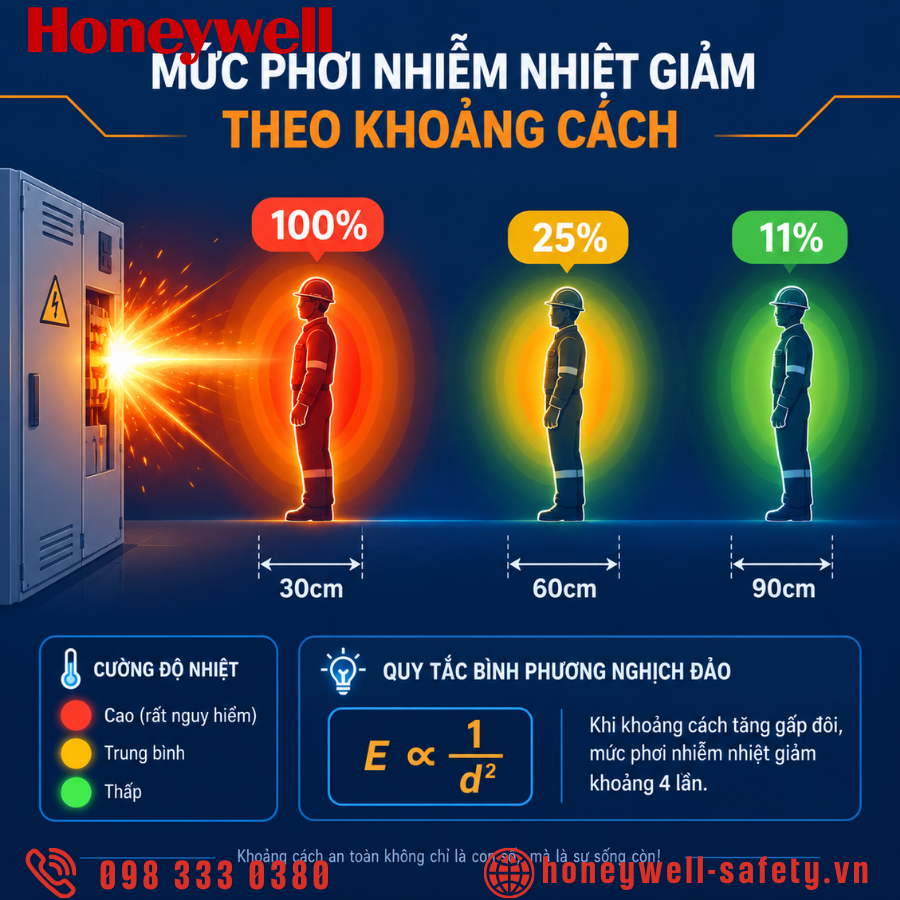 Khoảng cách làm việc ảnh hưởng như nào đến năng lượng hồ quang