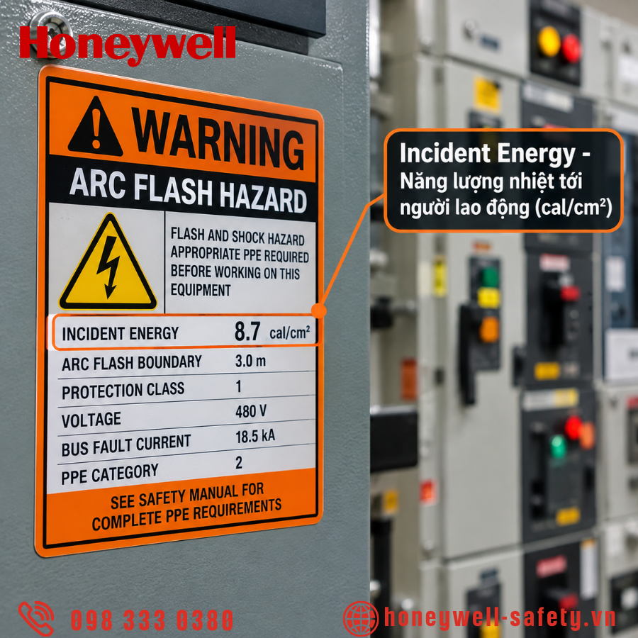 Incident energy liên quan gì đến khoảng cách làm việc