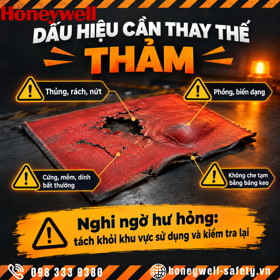 Dấu hiệu cần thay thế thảm cách điện