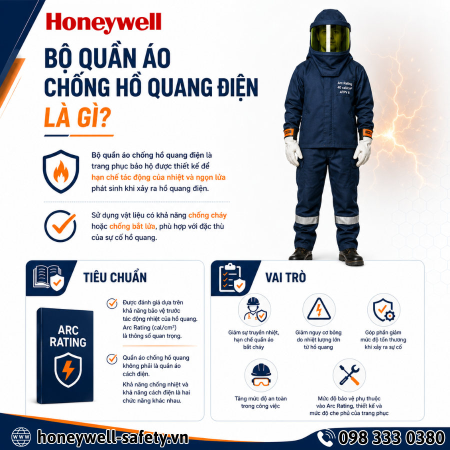 Bộ quần áo chống hồ quang điện là gì?