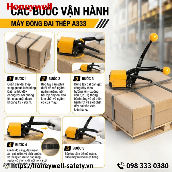 Dụng cụ đóng đai thép bằng tay A333