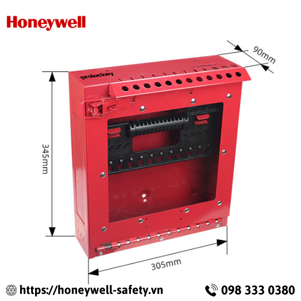Hộp khóa nhóm LOTO 12 người gắn tường PROLOCKEY LK52