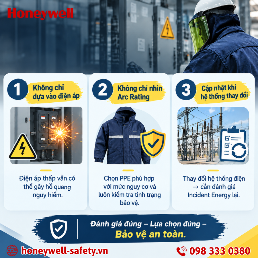 Những lưu ý khi sử dụng Incident Energy để lựa chọn PPE