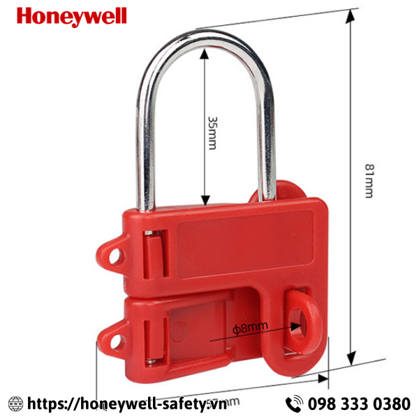 Khóa nhóm 2 người dạng bướm còng thép 4mm PROLOCKEY BAH21