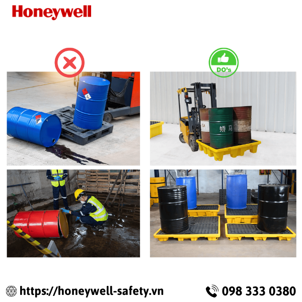 Pallet chống tràn hóa chất SPL-131315-4T