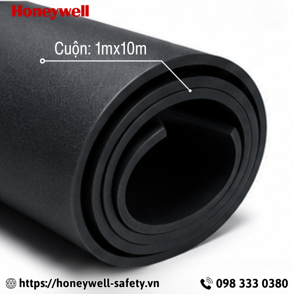 Thảm cách điện KENJI 10kV dày 5mm trơn màu đen