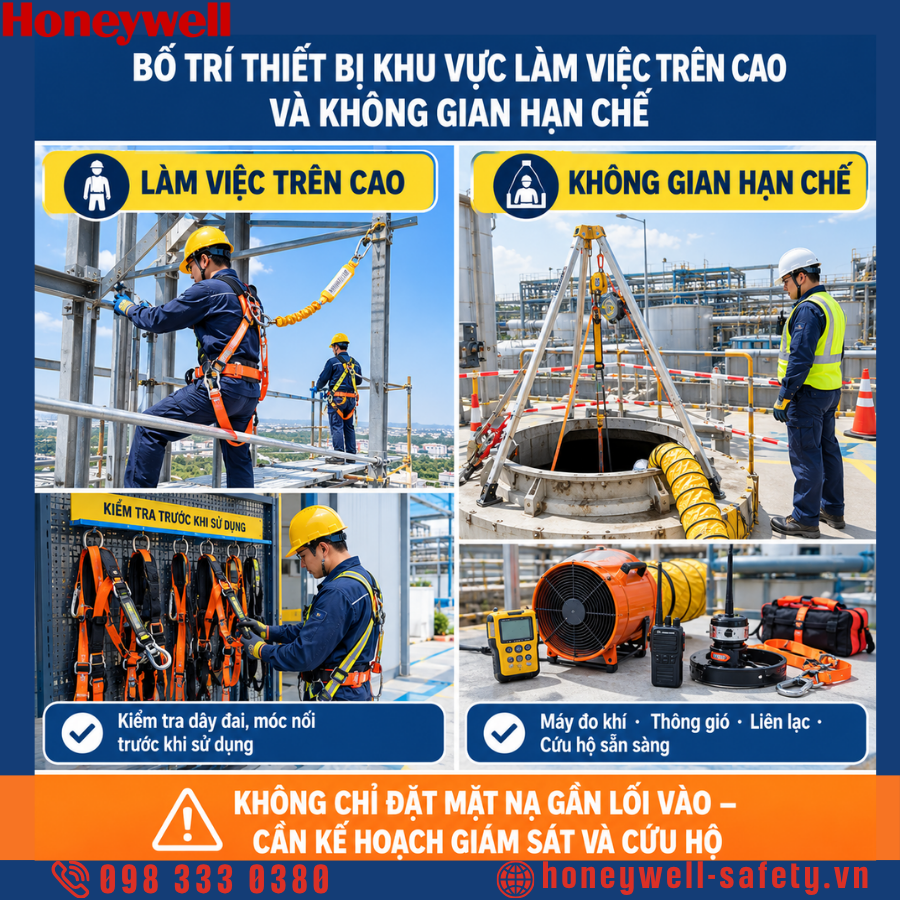 Bố trí thiết bị ứng phó khẩn cấp và sơ cứu