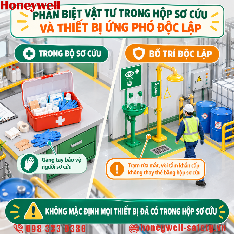 Bộ sơ cứu công nghiệp cần có những gì?