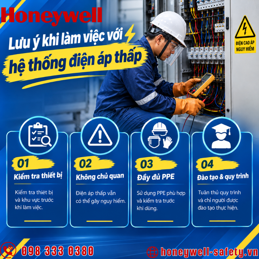 Những lưu ý khi làm việc với hệ thống điện áp thấp