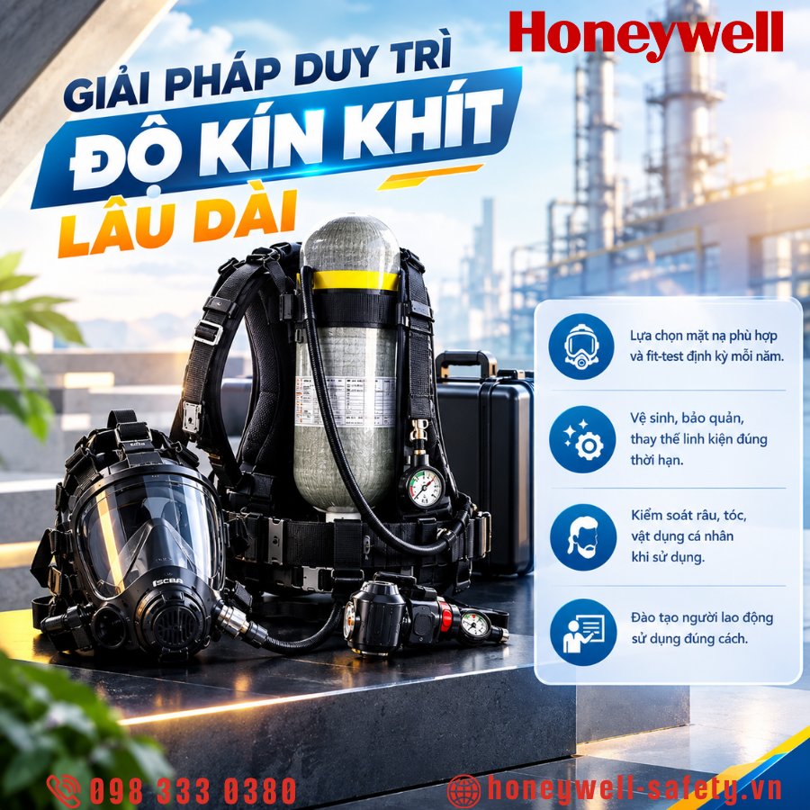 Giải pháp duy trì độ kín khít lâu dài cho mặt nạ SCBA