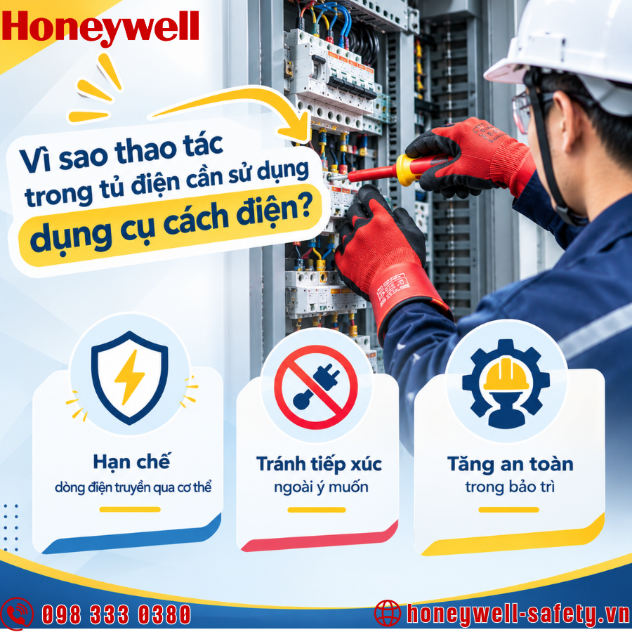 Vì sao thao tác trong tủ điện cần sử dụng dụng cụ cách điện?