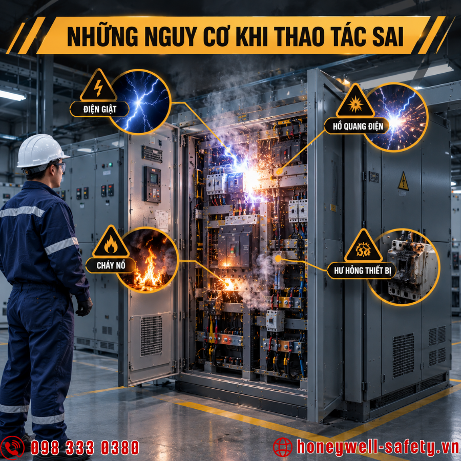 Những nguy cơ khi thao tác thiết bị đóng cắt sai
