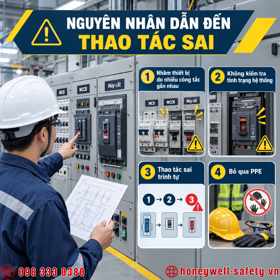 Những nguyên nhân thường dẫn đến thao tác sai